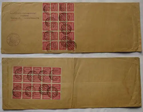 121080 großer Inflations Brief Versorgungsamt Rochlitz nach Dresden 28.6.1922
