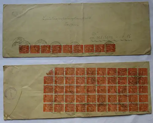 120504 großer Infla Brief AOK Kubschütz nach Versicherung Dresden 22.1.1923