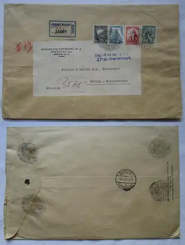 123416 Firmen Brief von Siemens Mexico nach Berlin Siemensstadt 1937