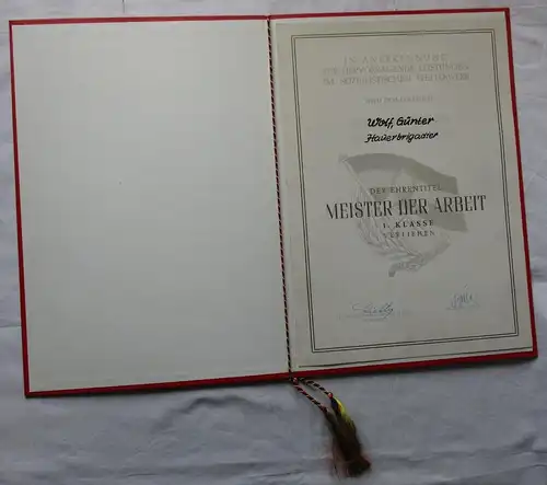 DDR Abzeichen Ehrentitel "Meister der Arbeit" SDAG Wismut 1.Klasse (125311)