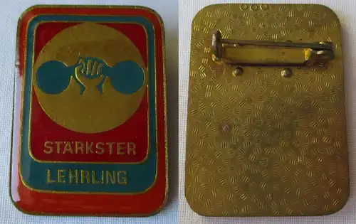 DDR Abzeichen "Stärkster Lehrling" Bronze goldfarben Bartel 905 (144481)