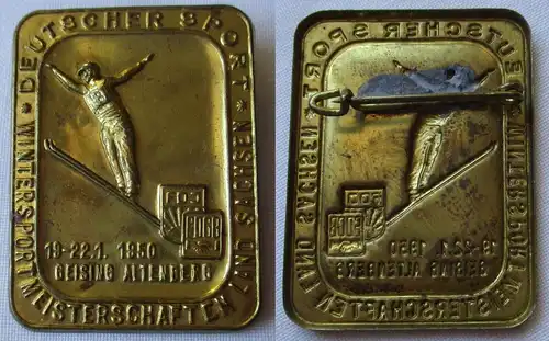 DDR Abzeichen Wintersportmeisterschaften Geising Altenberg 1950 (146080)