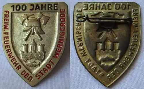 DDR Abzeichen 100 Jahre Freiwillige Feuerwehr der Stadt Wernigerode (146554)
