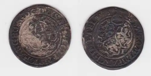 1 Groschen Silber Münze Sachsen 1625 HI ss (141840)