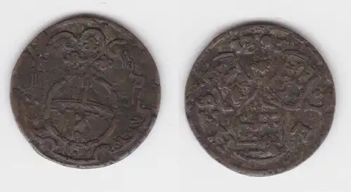 3 Pfennig Billon Münze Sachsen Weimar Eisenach 1681 (142808)