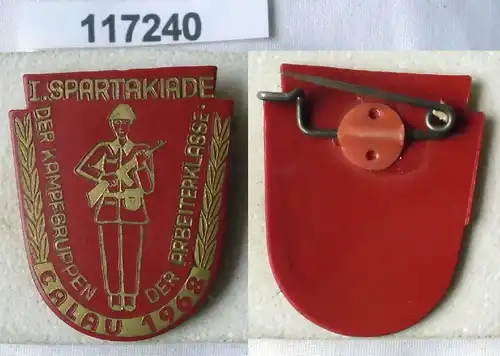 DDR Abzeichen 1.Kampfgruppenspartakiade Calau 1968 (117240)