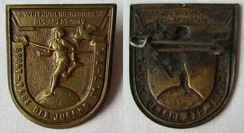 DDR Abzeichen II. Weltjugendkongress Budapest 1949 Sporttage der Jugend (135453)