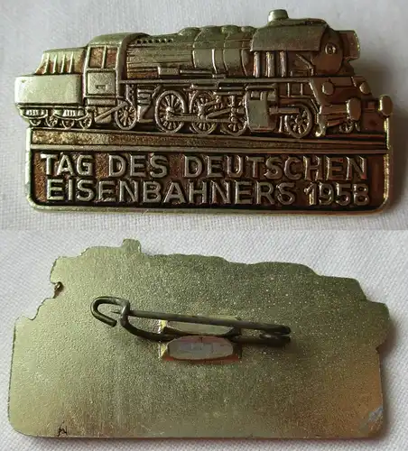 DDR Abzeichen Tag des deutschen Eisenbahners 1958 Bartel III Nr. 545 (138189)