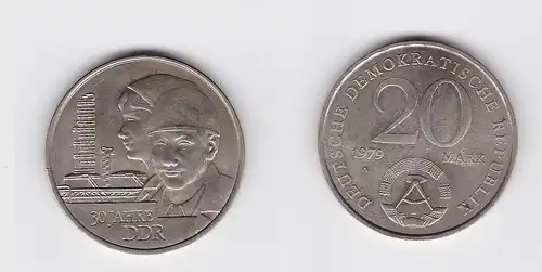 DDR Gedenk Münze 20 Mark 30.Jahrestag der DDR 1979 (120131)