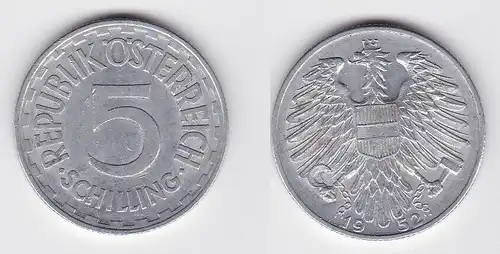5 Schilling Aluminium Münze Österreich 1952 (116488)