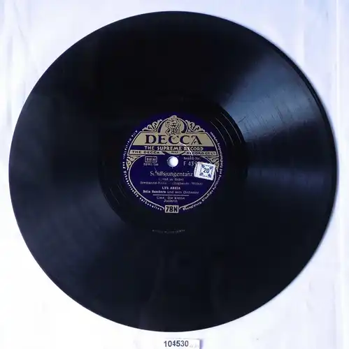 104530 Schellackplatte Polka "Die kleine Jodlerin" + "Schiffsjungentanz" um 1930