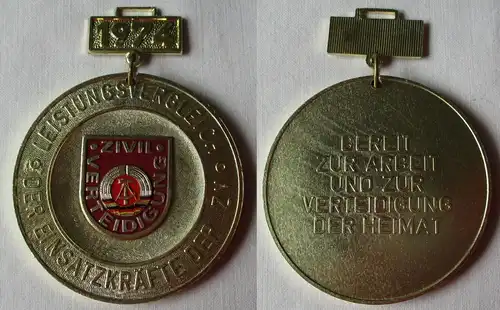DDR Medaille Leistungsvergleich der Einsatzkräfte Zivilverteidigung 1974 (136169
