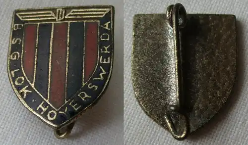 DDR Anstecknadel Mitgliedsabzeichen BSG Lok Hoyerswerda (151444)