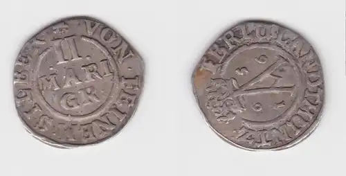 2 Mariengroschen Silber Münze Braunschweig Wolfenbüttel 1656 ss (154037)