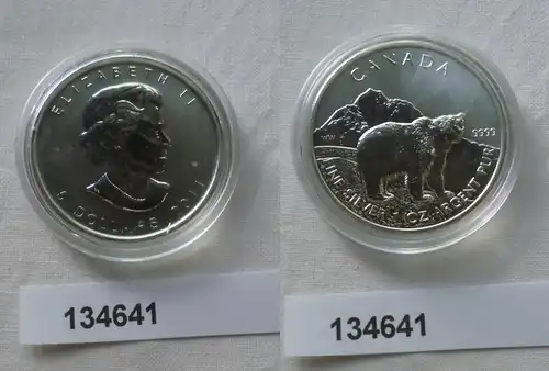 5 Dollar Silbermünze Kanada Eisbär 2011 1 Unze Feinsilber (134641)