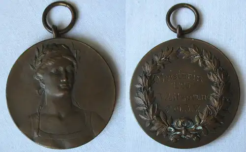 Bronze Medaille Meisterin 1925 Weitsprung V.M.B.V. (104366)