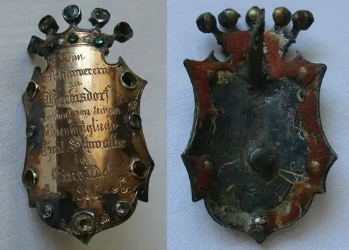 seltener Stocknagel Militärverein Berbisdorf von Ehrenmitglied 1886 (121965)
