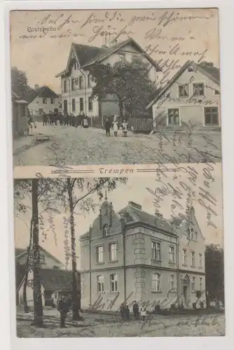 96894 Mehrbild Ak Trempen Nowostrojewo Poststraße und Rathaus 1910