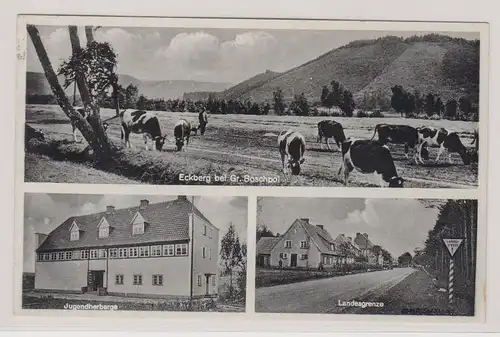 94458 Mehrbild Ak Eckberg bei Gr.Boschpol in Pommern Landesgrenze usw. 1939