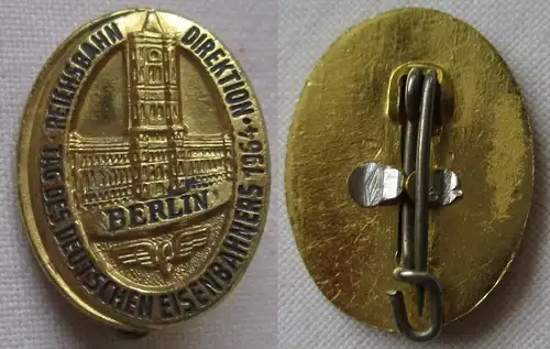 DDR Abzeichen Tag des deutschen Eisenbahners 1964 RB Direktion Berlin (143978)