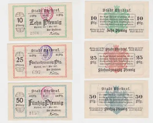 10 - 50 Pfennig Banknote Notgeld Stadt Ohrdruf 1. Mai 1917 (135986)