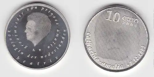 10 Euro Münzen Niederlande Geburt von Catharina-Amalia 2004 (155097)