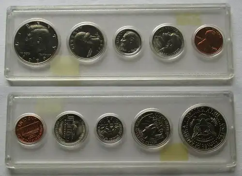 USA UNITED STATES KMS Kursmünzensatz 1989 Half Dollar - One Cent (155234)