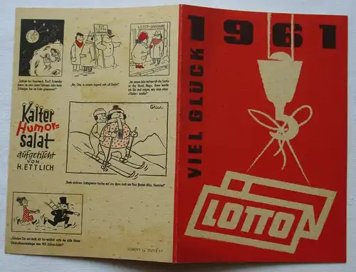 Prospekt Lotto 1961 Viel Glück - Kalter Humorsalat von H. Ettlich (126060)