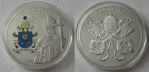 Medaille - Papst Franciscus P.M. Pope Francis 2013 - Papal Coat of Arms (137913)