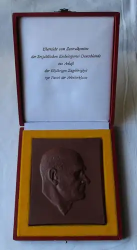 Medaille Ehrenauszeichnung für 60 Jahre Mitgliedschaft SED Bartel IV 605 /130080