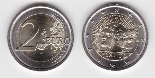 2 Euro Bi-Metall Münze Italien 2016 Plauto (143236)