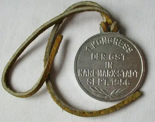 DDR Medaille 1.Kongress der GST Karl Marx Stadt September 1956 (140755)