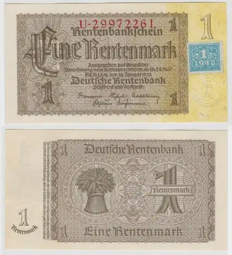 1 Mark Banknote DDR Deutsche Notenbank 1948 Kuponausgabe Ro.Nr.330 b (132300)