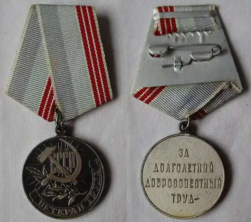 Medaille Veteran der Arbeit Sowjetunion UdSSR CCCP im Etui (160957)