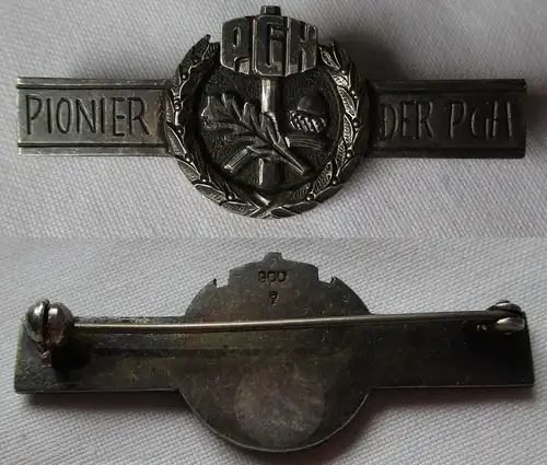 DDR Abzeichen Ehrenzeichen Pionier der PGH 900er Silber Handwerk (160796)