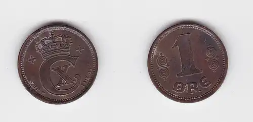 1 Öre Kupfer Münze Dänemark 1915 (133467)