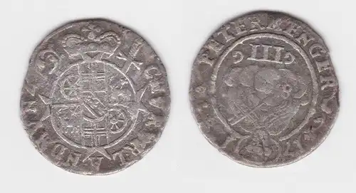 3 Petermenger Silber Münze Erzbistum Trier Karl v.Lothringen 1713 (142806)