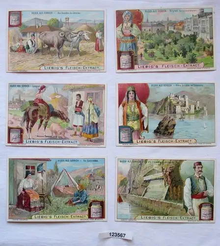 4/123567 Liebigbilder Serie Nr. 585 Bilder aus Serbien 1904