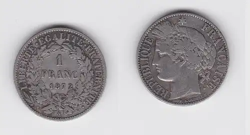 1 Franc Silber Münze Frankreich 1894 A (133300)