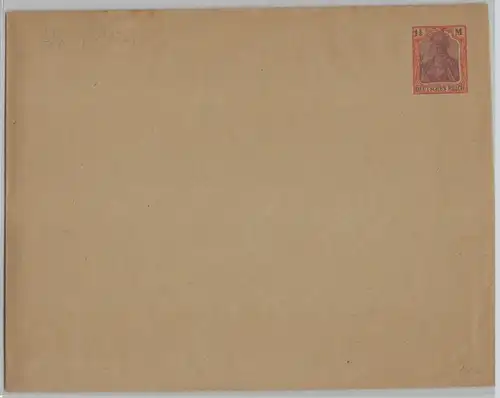 50759 DR Ganzsachen Umschlag PU mit 1 1/4 Marke Germania