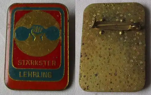 DDR Abzeichen "Stärkster Lehrling" Bronze goldfarben Bartel 905 (161435)