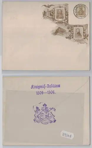 29348 DR Ganzsachen Umschlag PU Württemberg Königreich Jubiläum 1906