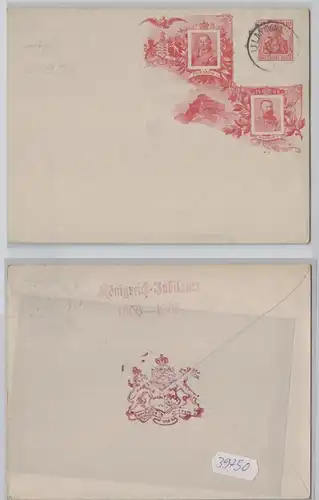 39750 DR Ganzsachen Umschlag PU Württemberg Königreich Jubiläum 1906
