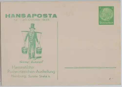 48851 DR Ganzsachen Postkarte PP126/C9/02 Hamburg Hansaposta Ausstellung 1935