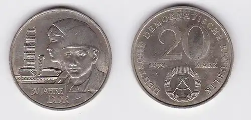 DDR Gedenk Münze 20 Mark 30.Jahrestag der DDR 1979 (119990)