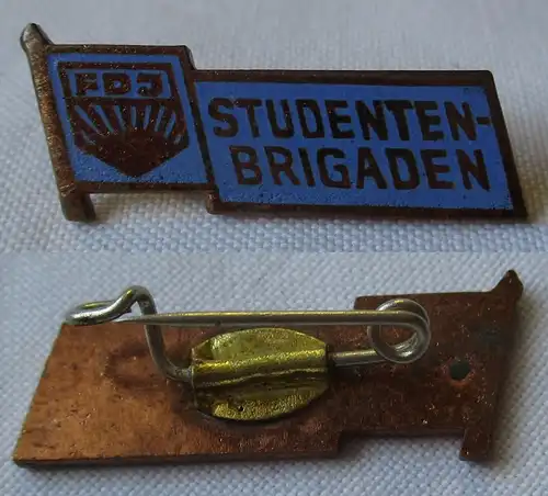 DDR Abzeichen für den Einsatz in FDJ-Studentenbrigaden Freie dt. Jugend (161598)