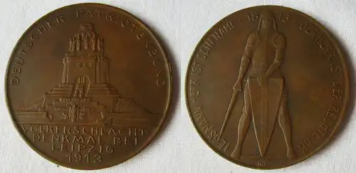 Medaille deutscher Patriotenbund Völkerschlachtdenkmal Leipzig 1913 (119188)
