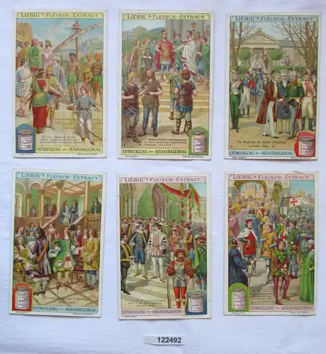 4/122492 Liebigbilder Serie Nr. 708 Entwicklung der Männerkleidung 1907