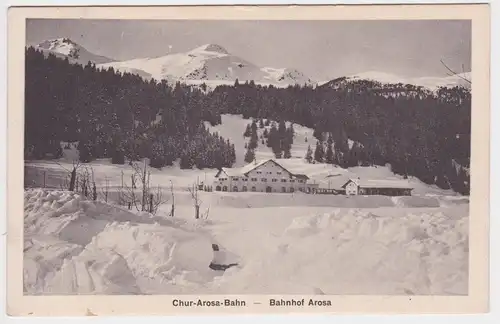 14293 Ak Chur-Arosa-Bahn - Bahnhof Arosa 1916