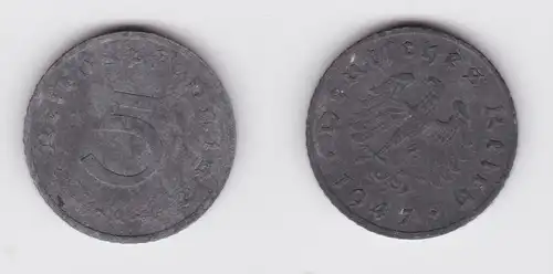 5 Pfennig Zink Münze alliierte Besatzung 1947 A Jäger 374 (161213)